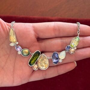 Touchstone Crystal Multicolor Gemstone Necklace